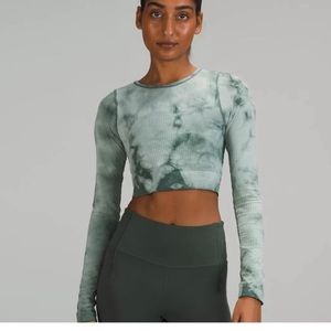 Lululemon Ebb to Street Long Sleeve Marble Dye • NEW WITH TAGS
